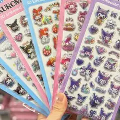 サンリオ　6枚入り空洞タイプ　ぷっくりシール