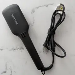 SALONIA ブラック ブラシヘアアイロン