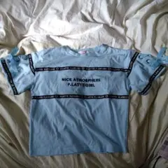 ピンクラテ　水色半袖Tシャツのサムネイル