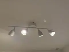 IKEA KNUTBO クヌートボー 4スポット　シーリングライト LED電球付