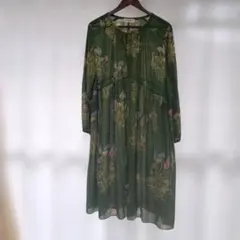 super hakka feuille 花柄ワンピース 長袖