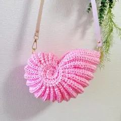 【まーやん様専用】アンモナイトバッグ❁⃘*.゜ピンク