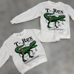 T-Rex恐竜グラフィックトレーナー　110,130