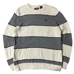 90s 00s CHAPS ラルフローレン ボーダーニット コットン M