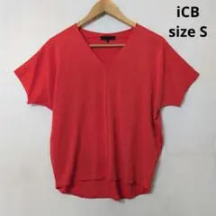 iCB アイシービー　Synthetic Yarn 半袖ニット