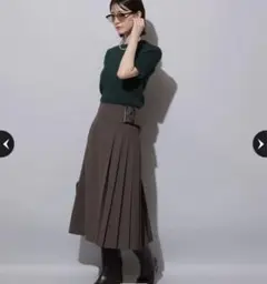 サイドプリーツミディスカート新品‼️アルページュストーリー