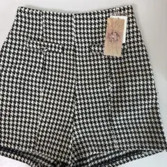 clear 千鳥柄ハイウエストショートパンツ ❁⃘ 即購入可