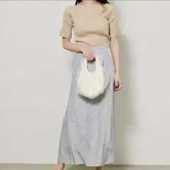SNIDEL スナイデル　リブニット&プリントスカート　セットアップのサムネイル