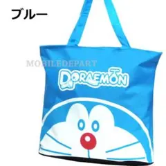 ドラえもん トートバッグ 大容量 レッスンバッグ エコバッグ レディース ブルー