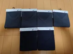 Vネック M ダークグレー ブラック　ドライカラー　UNIQLO　半袖　6着