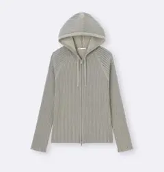 【未使用】GU リブニットダブルジップパーカ L