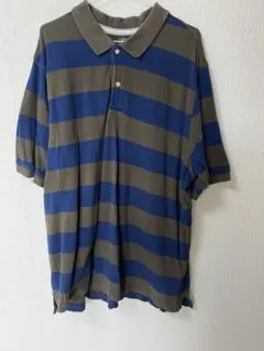 Faded Glory ストライプ ポロシャツ 2XL ラガーシャツ　ボーダー