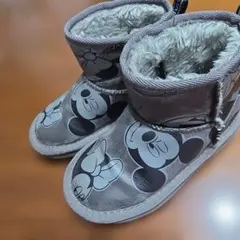 グラビス　ディズニー　ミッキームートン風ブーツ　17cm