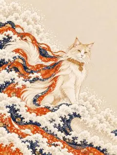 猫 デジタルアート 写真 L版