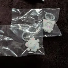 サンリオ　めじるしアクセサリー　ふわふわスノー　クロミ＆シナモロール