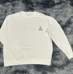 TEDDY BEAR テディベア スウェットトレーナー クマ 白ワンポイント M