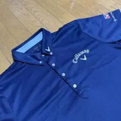 ロベルト様！Callaway ネイビー ポロシャツ LL 美品