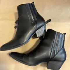 ブラック サイドゴアブーツ Mサイズ