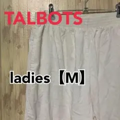 TD93【US輸入】TALBOTS　パンツ【レディースM】ホワイト