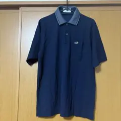 【美品】Crocodile ポロシャツ ネイビー Mサイズのサムネイル