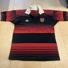 Canterbury ラガーシャツ 半袖 ブラック レッドのサムネイル