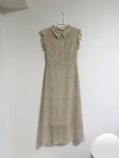 MAJESTIC LEGON ドット柄 襟付きワンピース