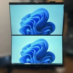 PHILIPS 221E ディスプレイモニター×2台　&縦型モニターアームのサムネイル