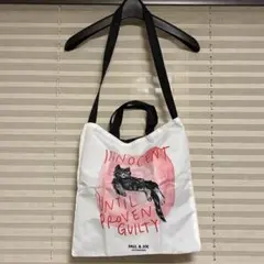 PAUL＆JOE　ポールアンドジョー　リバーシブル　猫　ショルダー　トートバッグのサムネイル
