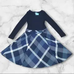 美品/クリーニング済　ブルーレーベルクレストブリッジ ニットドッキングワンピース