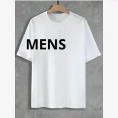SHEIN☆ホワイト クルーネック Tシャツ MENSのサムネイル