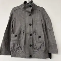 グレンチェック 薄手ジャケット M