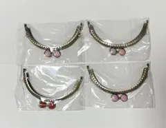 がま口 口金 12.5cm マーブル 4個セット ⑬