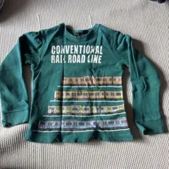 ハングリーハート 電車　長袖　トレーナー　110 在来線