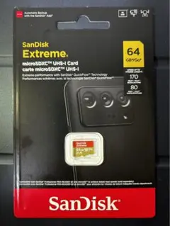 SanDisk Extreme 64GB microSDカード UHS-I