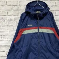 コロンビア　マウンテンパーカー　ネイビーM ロゴ刺繍アウトドア1119