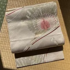 専用ページ　正絹 絽 夏の開き名古屋帯 【草葉 青海波】 専用ページ 正絹 絽 夏の開き名古屋帯 【草葉 青海波】 - メルカリ