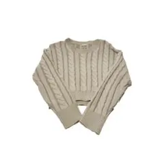 【クリスマス限定セール‼️】 GU ケーブルクルーネックセーター(長袖)