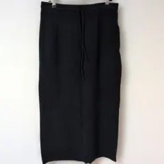 Do CLASSE【М】ロングスカート　タイト　リブニット　ブラック