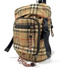【美品】バーバリー　ボディバッグ　ノバチェック　レオ　近年モデル　ベージュのサムネイル