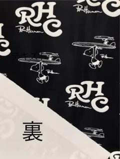 サーフィンスヌーピー (黒) ツイール(twill) 生地