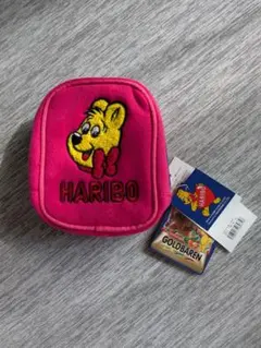 HARIBO ハリボー ポーチ ピンク ゴールドベアのサムネイル