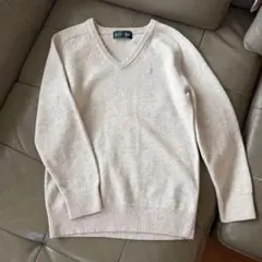 EAST BOY ベージュ Vネックセーター サイズ9