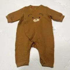 UNIQLO 70㎝　くまロンパース　カバーオール　キルト　茶色