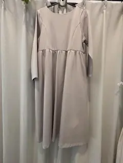 フォーマルAライン 長袖カジュアルワンピース