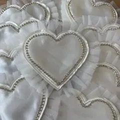 大きめ　ハートモチーフ11枚