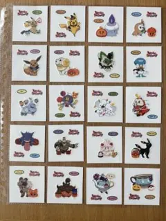 ち*け様 デコキャラシール　2024ハロウィン　コンプリート