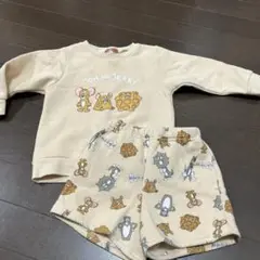 トムとジェリー ベビーパジャマセット 90サイズ冬用