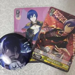 プロセカ　KAITO グリ缶　グリッター缶バッジ　44A