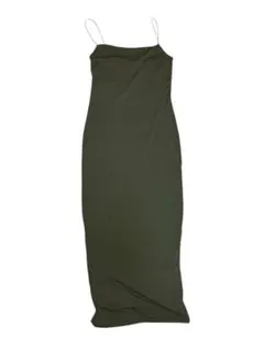 ZARA キャミワンピース カーキ M