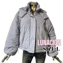 ⭐️A683⭐️ LUNACION ♥ 無地 ボリューム フード 中綿ジャケット